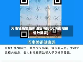 河南省疫情最新通告南阳(河南南阳疫情数据表)