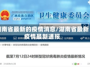 湖南省最新的疫情消息/湖南省最新疫情最新通报