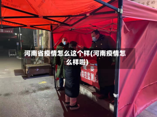 河南省疫情怎么这个样(河南疫情怎么样啦)