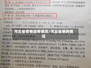 河北省疫情现有病历/河北省病例情况