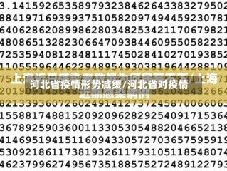 河北省疫情形势减缓/河北省对疫情