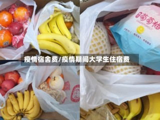 疫情宿舍费/疫情期间大学生住宿费