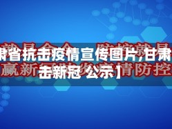【甘肃省抗击疫情宣传图片,甘肃省抗击新冠 公示】