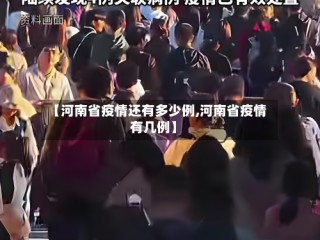 【河南省疫情还有多少例,河南省疫情有几例】