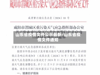 山东省疫情文件公示最新/山东省疫情文件通知