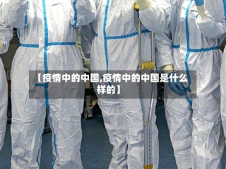 【疫情中的中国,疫情中的中国是什么样的】