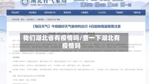 我们湖北省有疫情吗/查一下湖北有疫情吗
