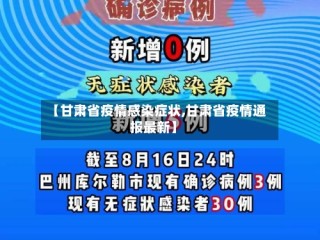 【甘肃省疫情感染症状,甘肃省疫情通报最新】