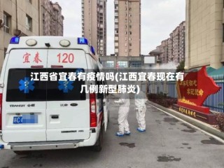 江西省宜春有疫情吗(江西宜春现在有几例新型肺炎)