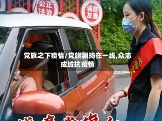 党旗之下疫情/党旗飘扬在一线,众志成城抗疫情