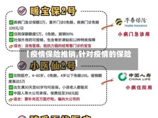 【疫情保险推销,针对疫情的保险】