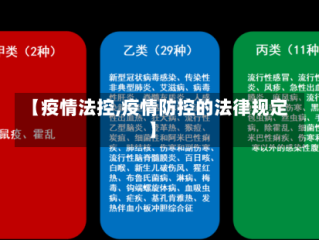 【疫情法控,疫情防控的法律规定】