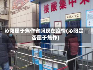 沁阳属于焦作省吗现在疫情(沁阳是否属于焦作)