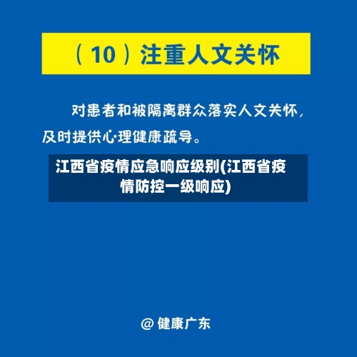 江西省疫情应急响应级别(江西省疫情防控一级响应)-第1张图片