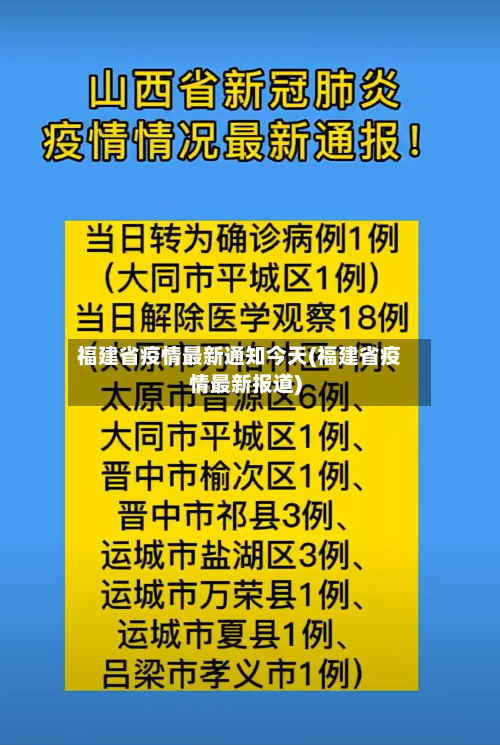 福建省疫情最新通知今天(福建省疫情最新报道)-第2张图片