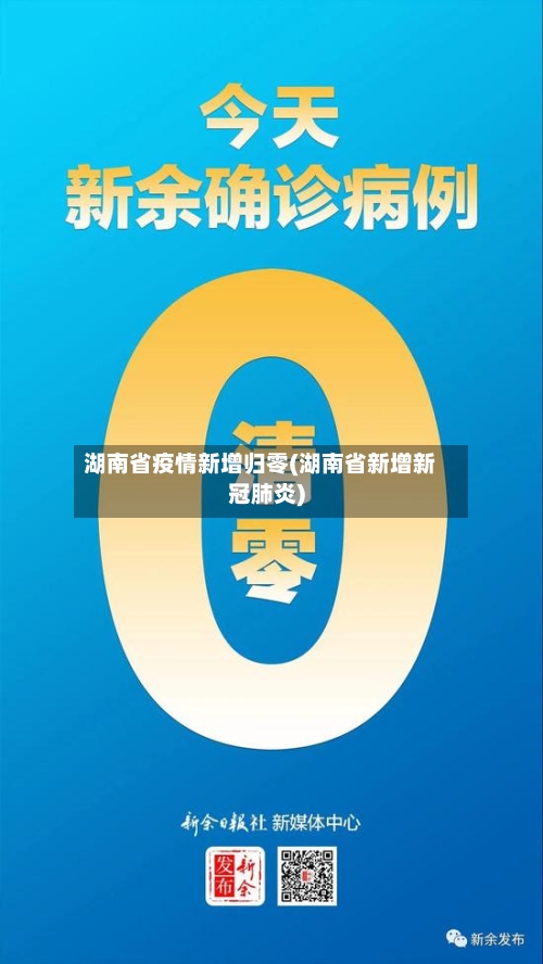 湖南省疫情新增归零(湖南省新增新冠肺炎)-第2张图片