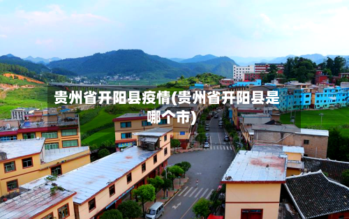 贵州省开阳县疫情(贵州省开阳县是哪个市)-第1张图片