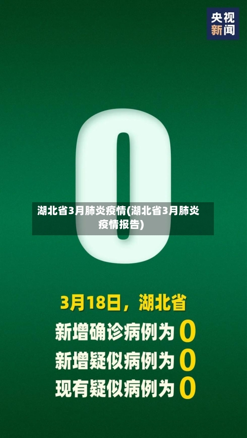 湖北省3月肺炎疫情(湖北省3月肺炎疫情报告)-第1张图片