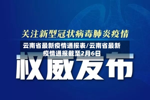 云南省最新疫情通报表/云南省最新疫情通报截至2月6日-第2张图片