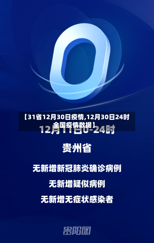 【31省12月30日疫情,12月30日24时全国疫情数据】-第1张图片
