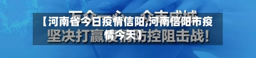 【河南省今日疫情信阳,河南信阳市疫情今天】-第3张图片