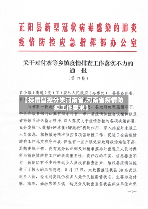 【疫情管控分类河南省,河南省疫情防控工作要求】-第2张图片
