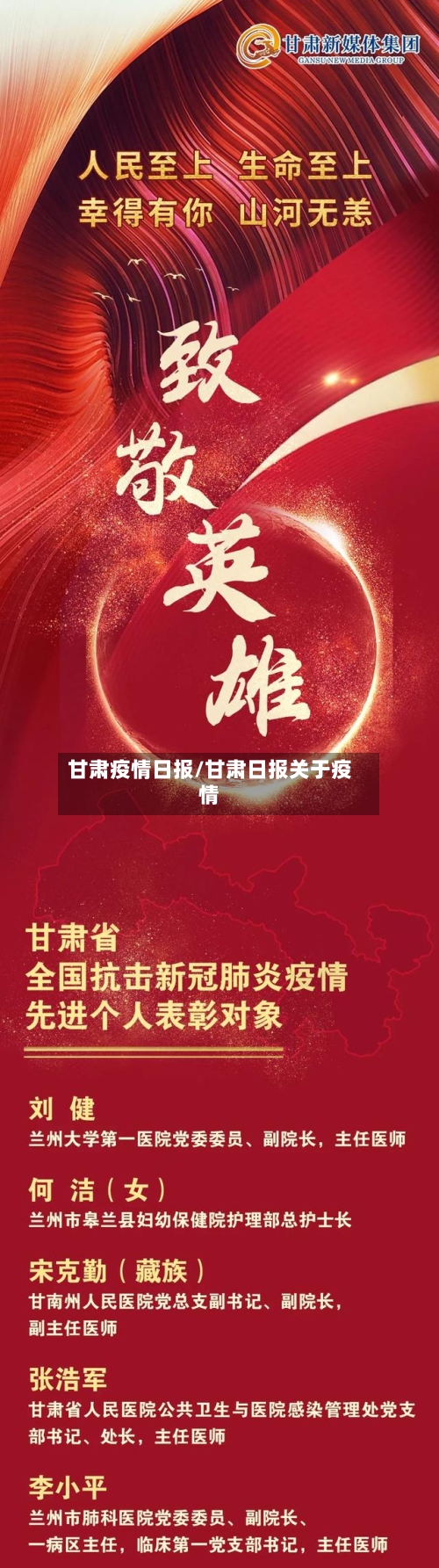 甘肃疫情日报/甘肃日报关于疫情-第1张图片