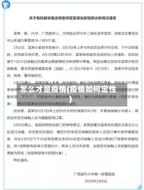 怎么才是疫情(疫情如何定性)-第2张图片