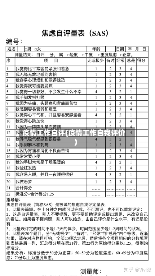 疫情工作自评(疫情工作自我评价)-第2张图片
