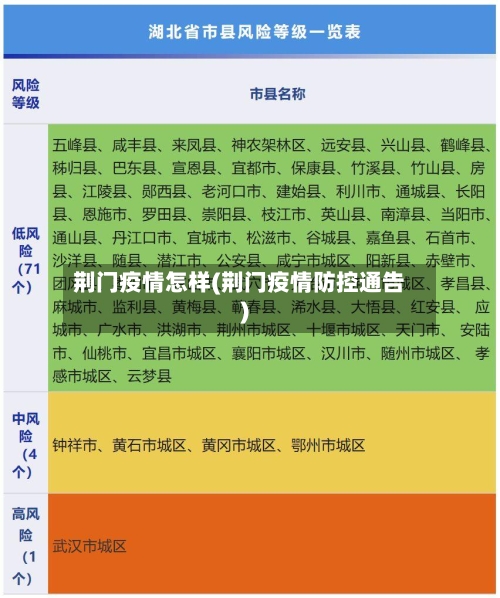 荆门疫情怎样(荆门疫情防控通告)-第3张图片