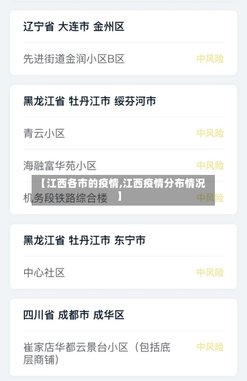 【江西各市的疫情,江西疫情分布情况】-第2张图片
