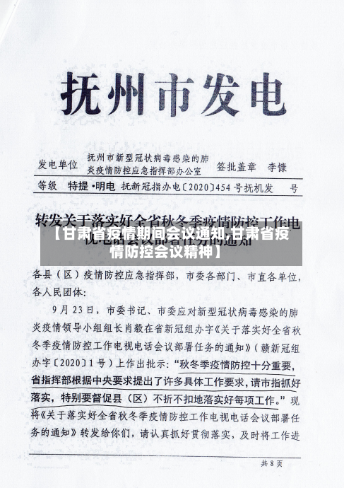 【甘肃省疫情期间会议通知,甘肃省疫情防控会议精神】-第2张图片