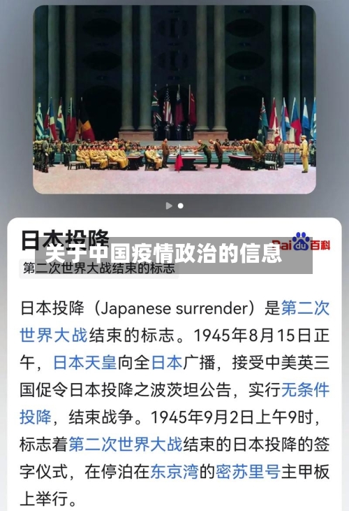 关于中国疫情政治的信息-第3张图片