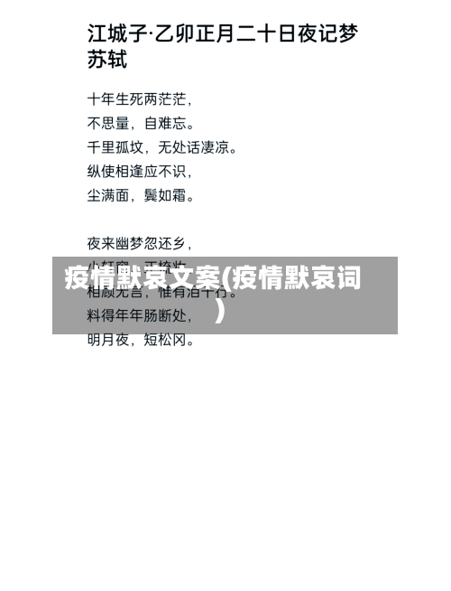 疫情默哀文案(疫情默哀词)-第3张图片