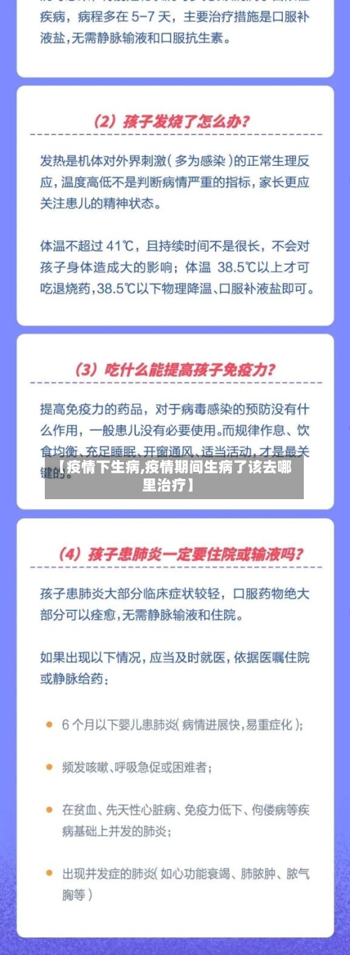 【疫情下生病,疫情期间生病了该去哪里治疗】-第1张图片
