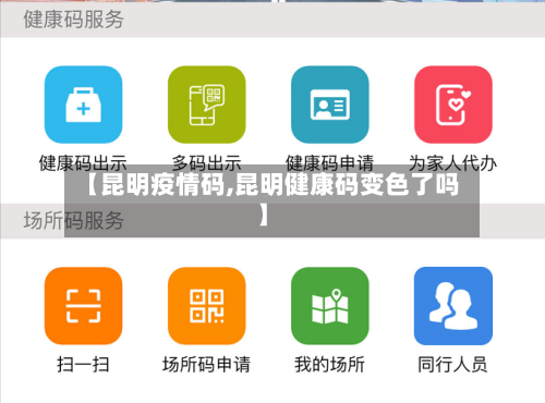 【昆明疫情码,昆明健康码变色了吗】-第1张图片