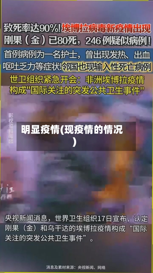 明显疫情(现疫情的情况)-第1张图片