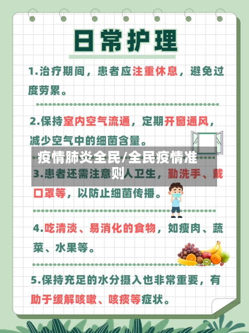 疫情肺炎全民/全民疫情准则-第2张图片