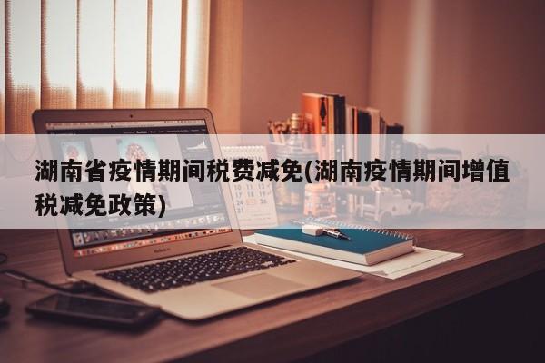 湖南省疫情期间税费减免(湖南疫情期间增值税减免政策)